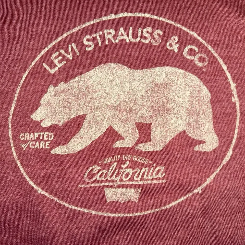 Levi Strauss &‎ Co. Hoodie, Size Medium, Pullover, Red, Distressed